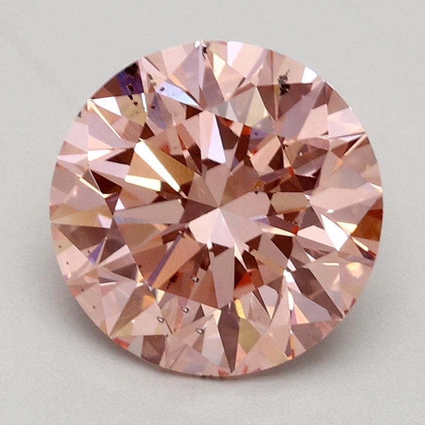 2.03 Ct. Fancy Intense Pink Round Lab Grown Diamond
