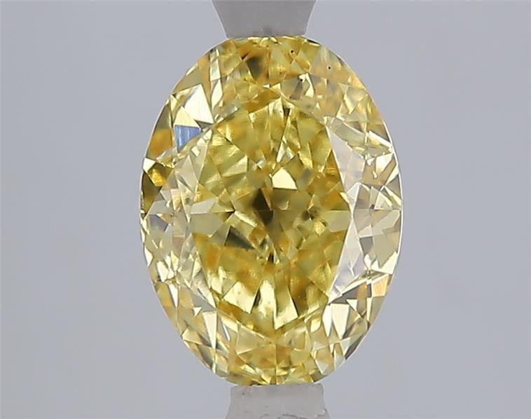 2.02 Ct. Fancy Intense  Yellow Oval Lab Grown Diamond