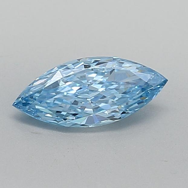 0.60 Ct. Fancy Vivid Blue Marquise Lab Grown Diamond