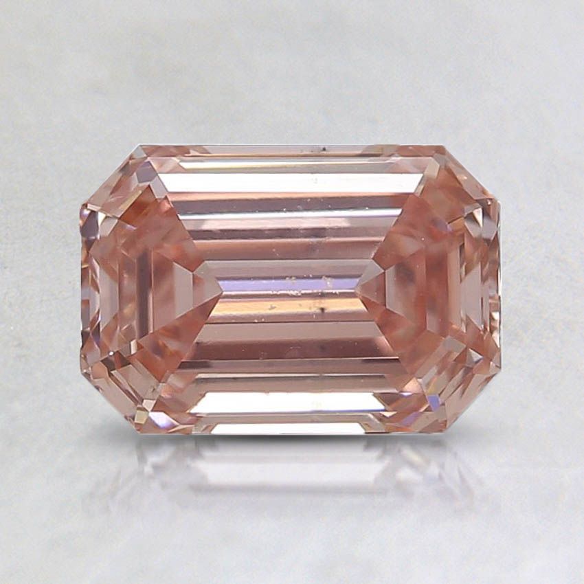 1.14 Ct. Fancy Intense Orangy Pink Emerald Lab Grown Diamond