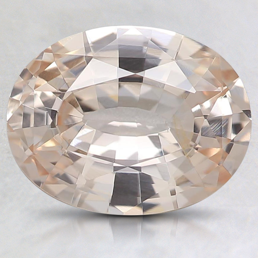 9.6x7.5mm Peach Oval Sapphire