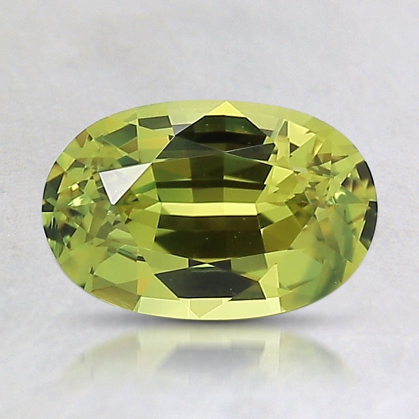 8.1x5.3mm Unheated Yellow Oval Australian Sapphire