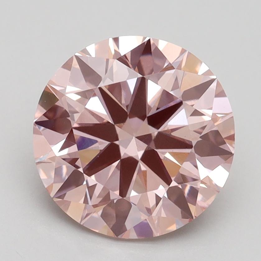 2.50 Ct. Fancy Intense Pink Round Lab Grown Diamond