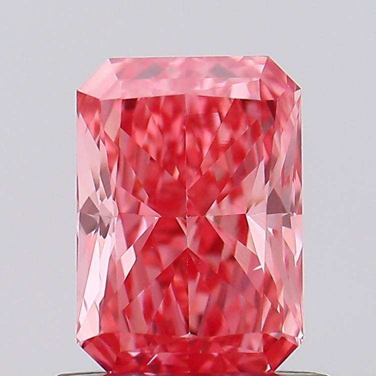 0.87 Ct. Fancy Vivid Pink Radiant Lab Grown Diamond