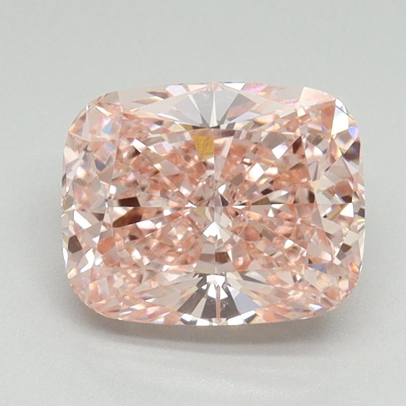 2.02 Ct. Fancy Vivid Pink Cushion Lab Grown Diamond