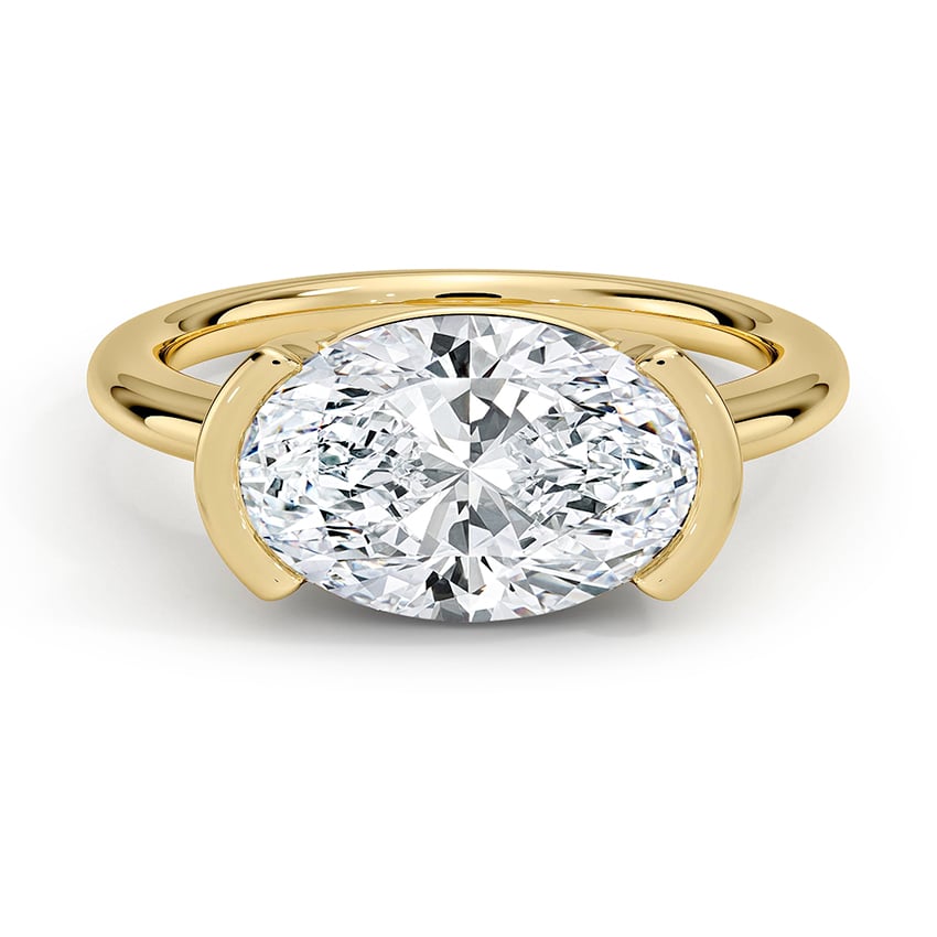 Custom Semi Bezel Diamond Ring