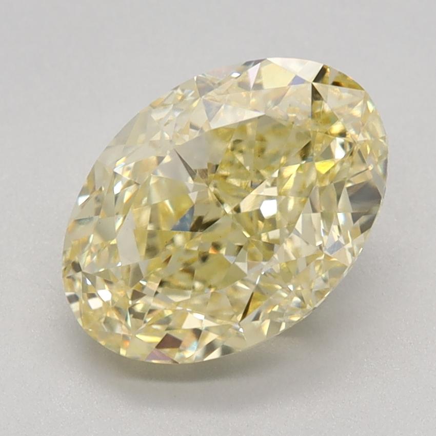 2.28 Ct. Fancy Intense Yellow Oval Lab Grown Diamond