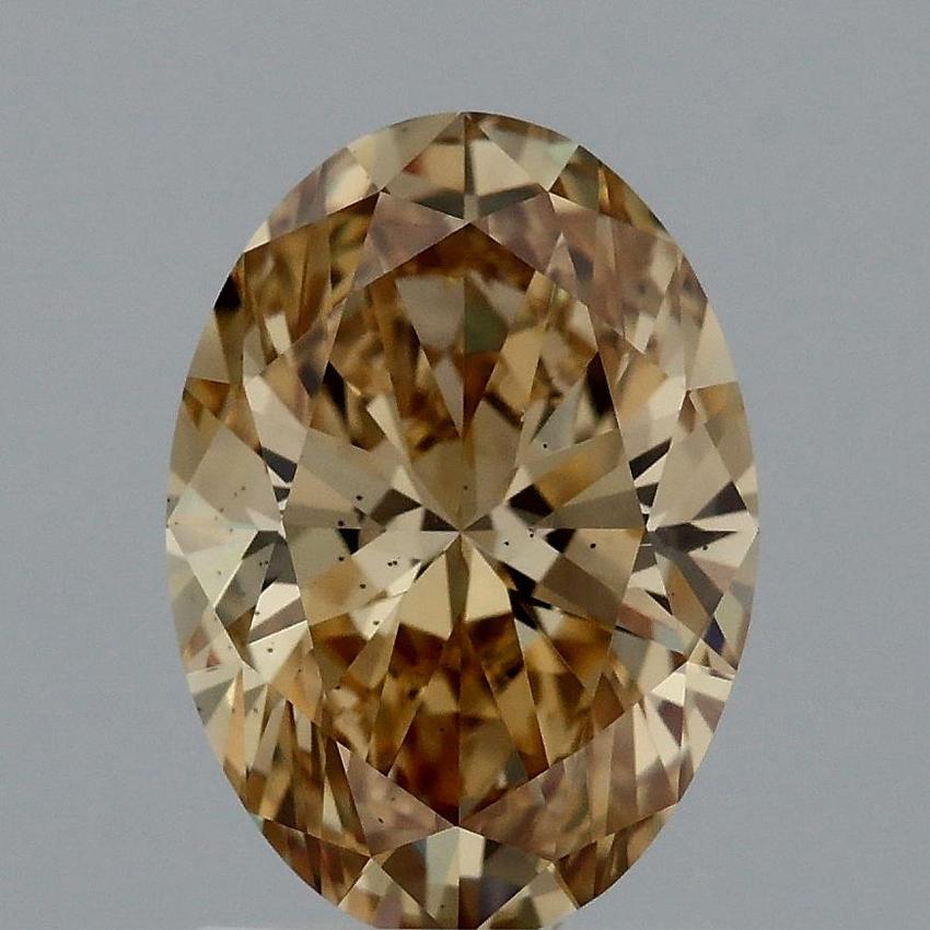 1.63 Ct. Fancy Intense Yellow Oval Lab Grown Diamond