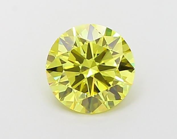 1.22 Ct. Fancy Vivid Yellow Round Lab Grown Diamond