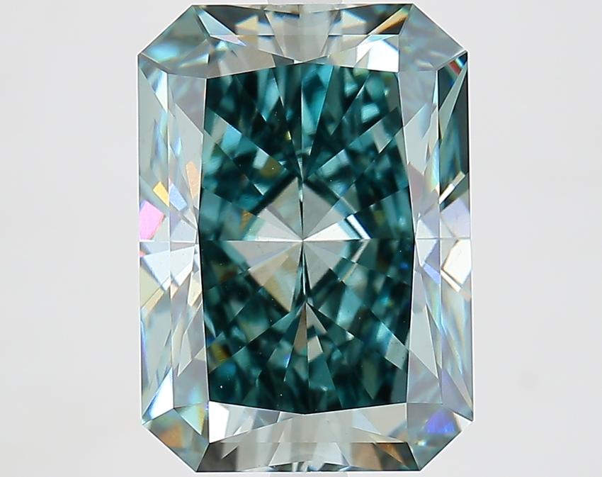 6.46 Ct. Fancy Intense Green Radiant Lab Grown Diamond