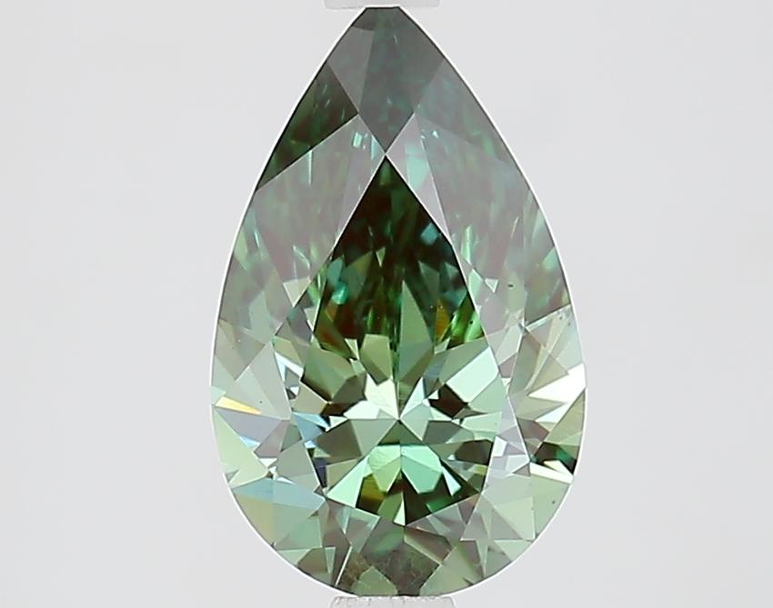 1.62 Ct. Fancy Deep Green Pear Lab Grown Diamond
