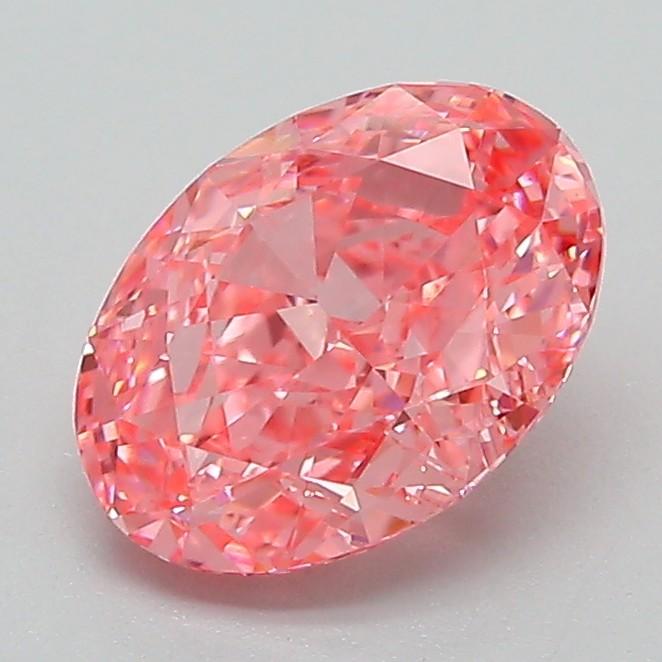 1.51 Ct. Fancy Vivid Pink Oval Lab Grown Diamond
