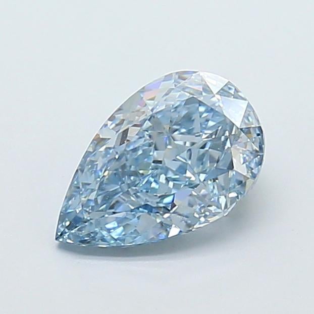 1.41 Ct. Fancy Vivid  Blue Pear Lab Grown Diamond