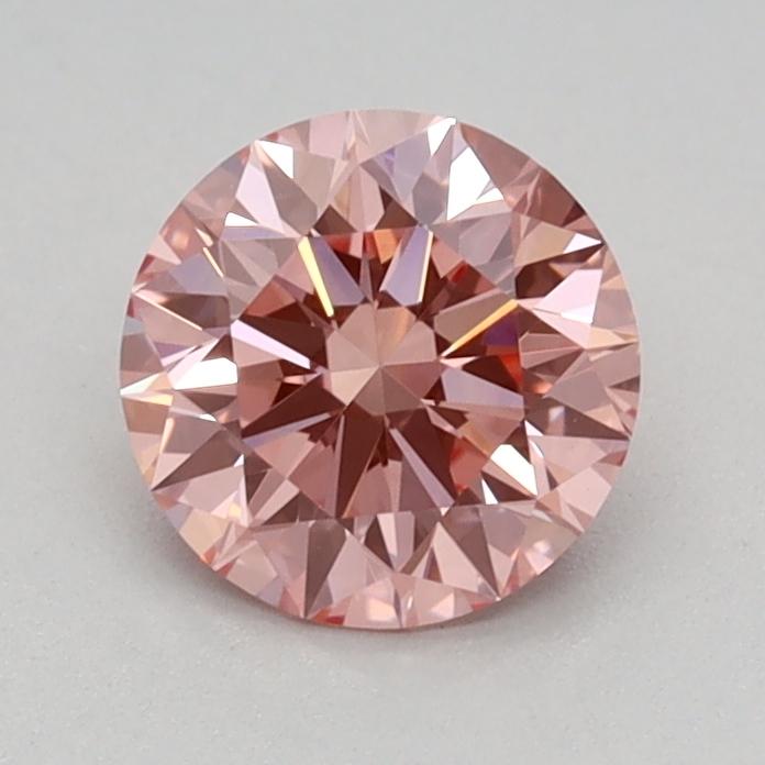 0.67 Ct. Fancy Vivid Pink Round Lab Grown Diamond