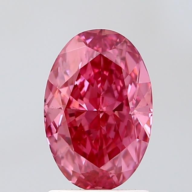 2.08 Ct. Fancy Vivid Pink Oval Lab Grown Diamond