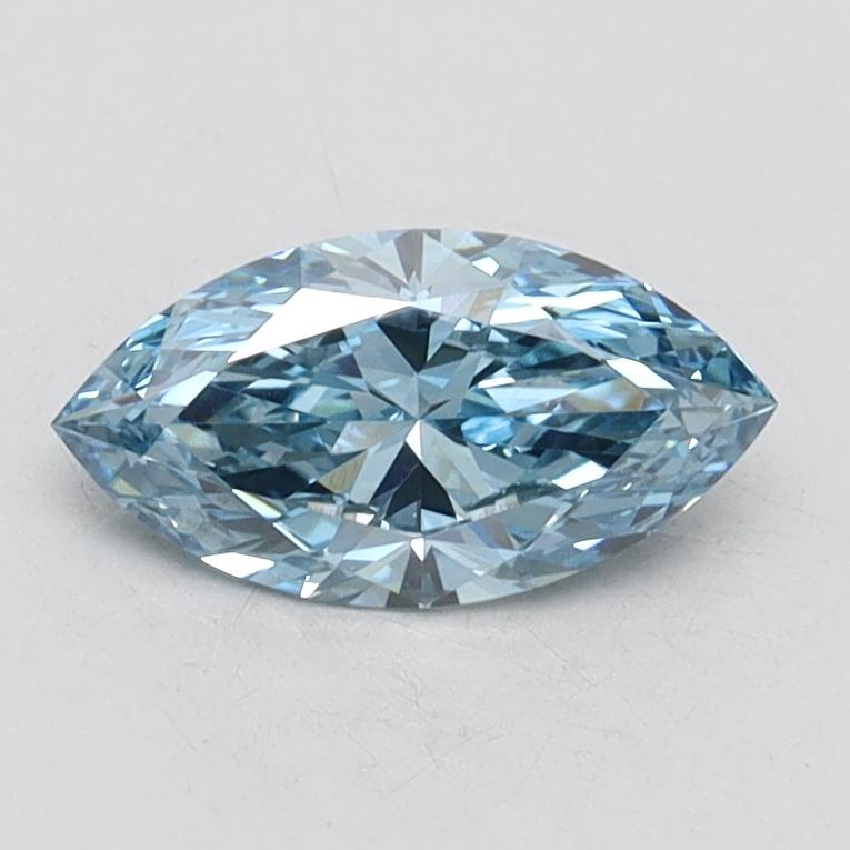 0.68 Ct. Fancy Vivid Blue Marquise Lab Grown Diamond