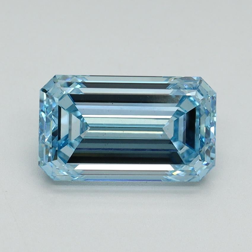 2.67 Ct. Fancy Intense Blue Emerald Lab Grown Diamond