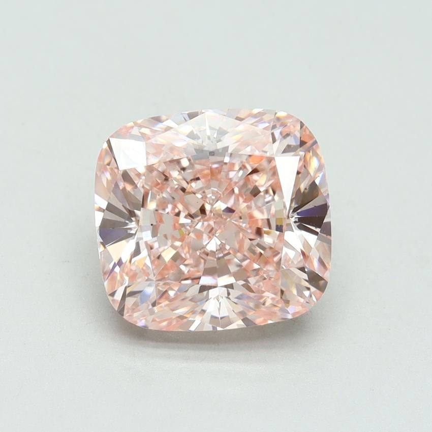 4.01 Ct. Fancy Intense Pink Cushion Lab Grown Diamond