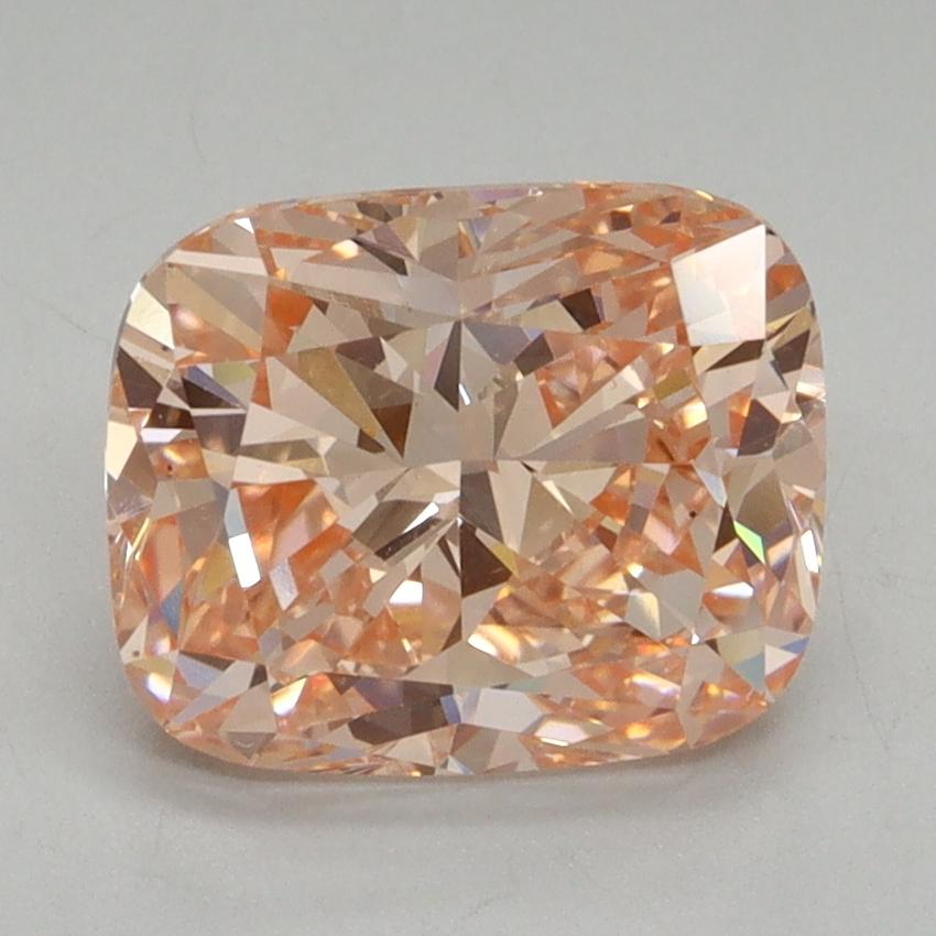2.57 Ct. Fancy Intense Pink Cushion Lab Grown Diamond