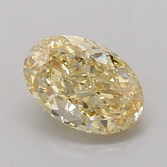 1.00 Ct. Fancy Intense Yellow Oval Lab Grown Diamond