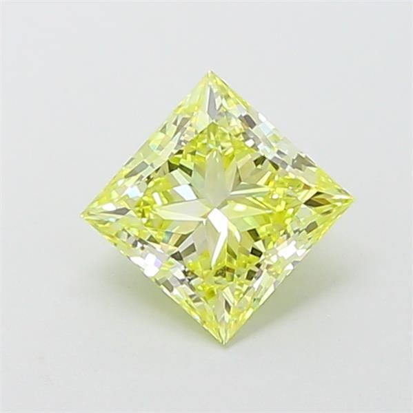 1.05 Ct. Fancy Vivid  Yellow Princess Lab Grown Diamond