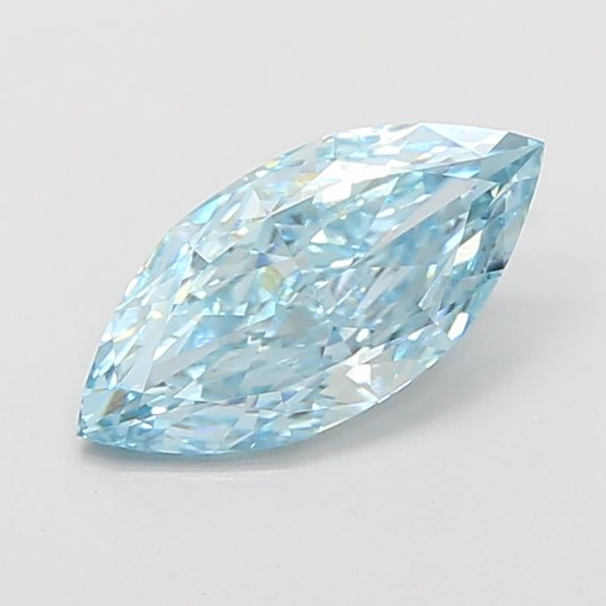 1.08 Ct. Fancy Vivid  Blue Marquise Lab Grown Diamond
