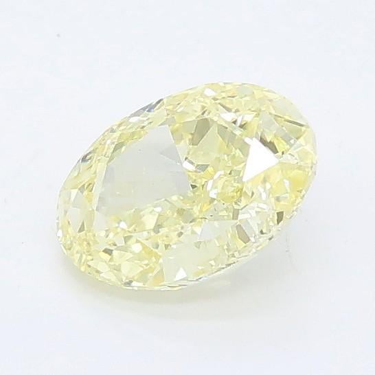 0.77 Ct. Fancy Yellow Oval Lab Grown Diamond