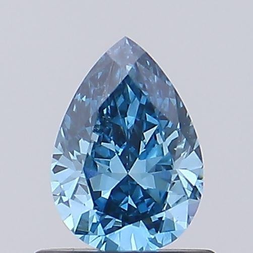 0.65 Ct. Fancy Vivid Blue Pear Lab Grown Diamond