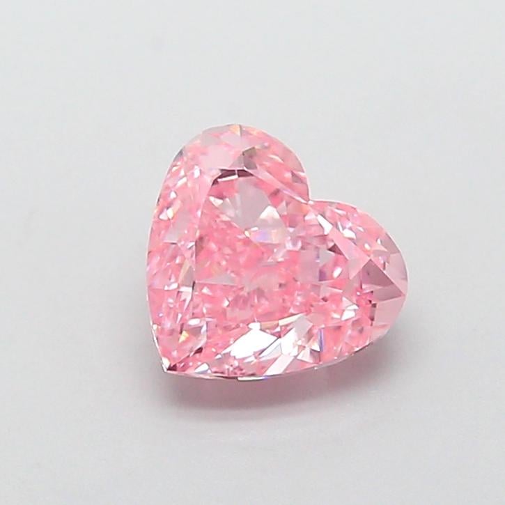 1.54 Ct. Fancy Vivid  Pink Heart Lab Grown Diamond
