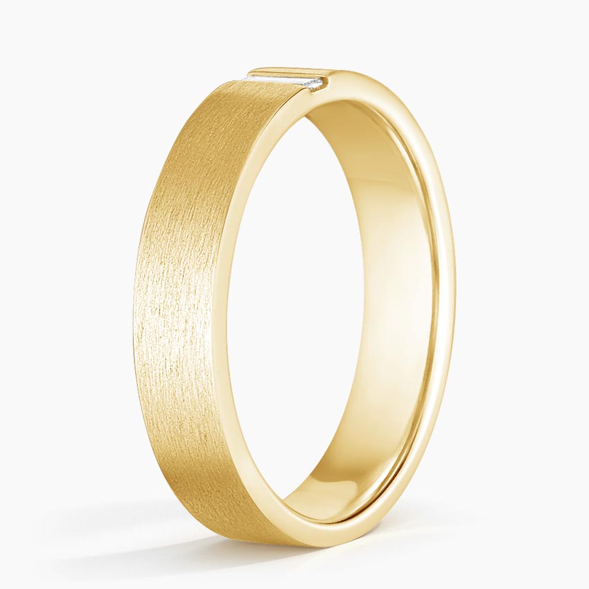 18K Yellow Gold Apollo Diamond 4.5mm Wedding Ring
