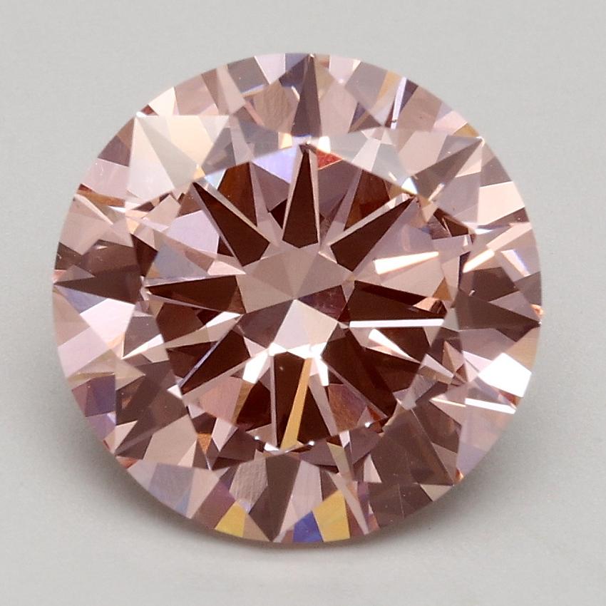 2.50 Ct. Fancy Intense Pink Round Lab Grown Diamond
