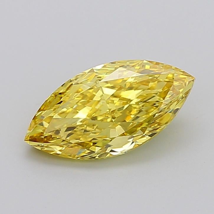 3.00 Ct. Fancy Vivid Yellow Marquise Lab Grown Diamond
