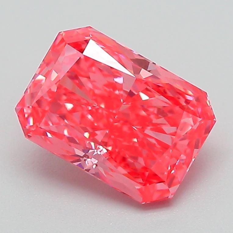 1.93 Ct. Fancy Vivid Pink Radiant Lab Grown Diamond