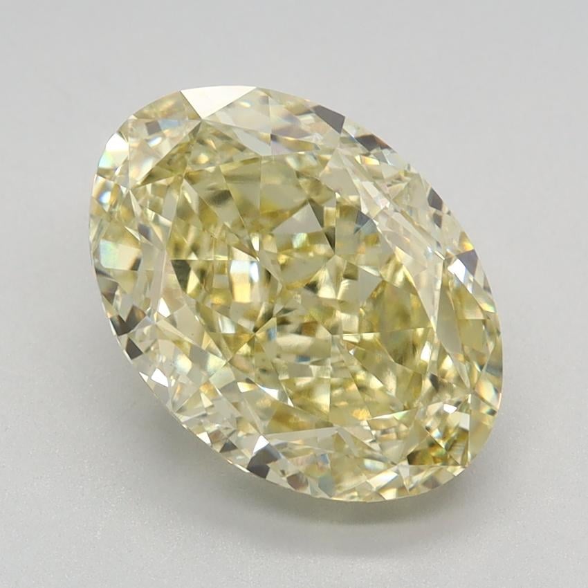 3.25 Ct. Fancy Intense Yellow Oval Lab Grown Diamond