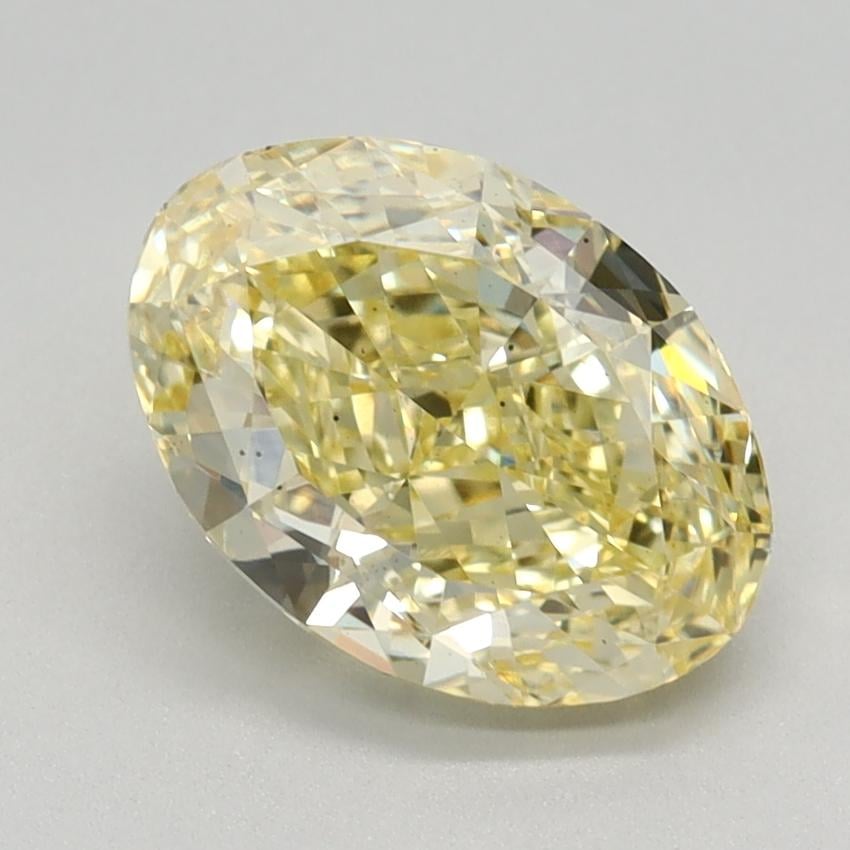 1.78 Ct. Fancy Intense Yellow Oval Lab Grown Diamond