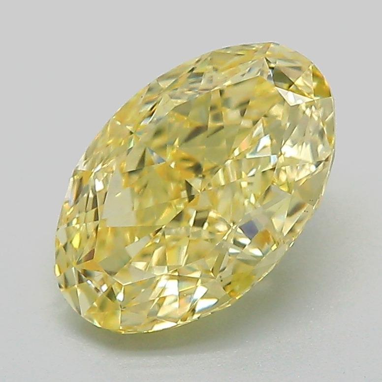 2.08 Ct. Fancy Intense Yellow Oval Lab Grown Diamond