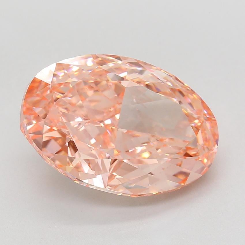 10.10 Ct. Fancy Vivid Pink Oval Lab Grown Diamond