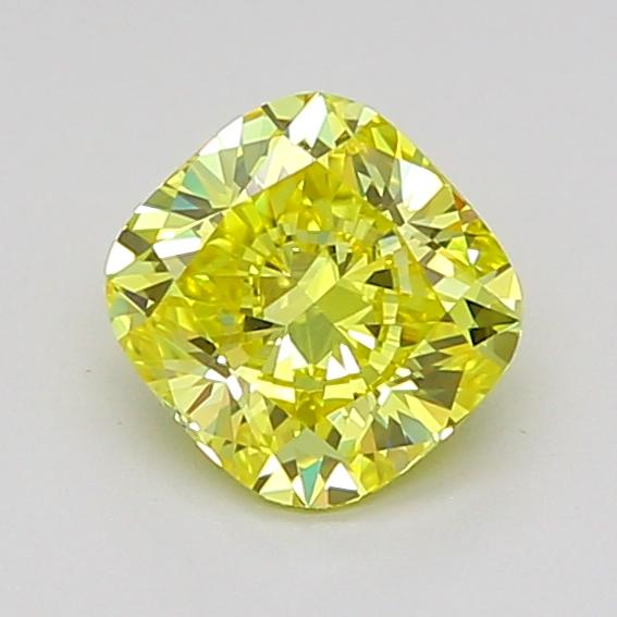 1.01 Ct. Fancy Intense None Yellow Cushion Lab Grown Diamond