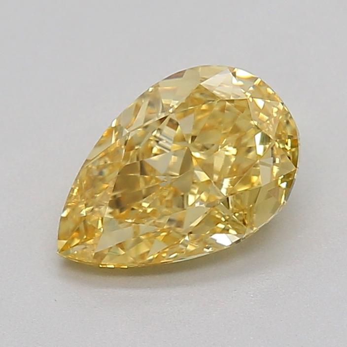 1.05 Ct. Fancy Intense  Yellow Pear Lab Grown Diamond