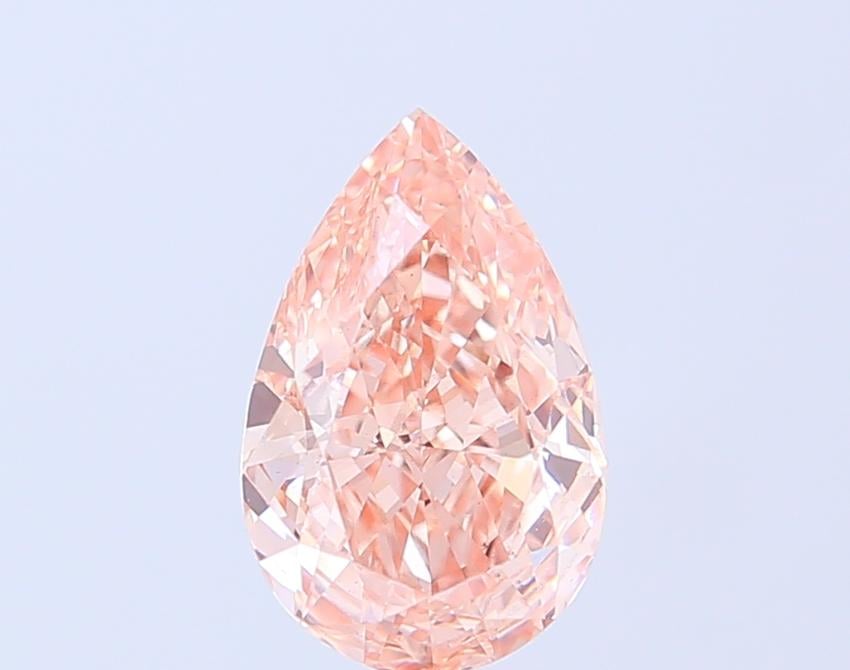 2.53 Ct. Fancy Intense Brownish Pink Pear Lab Grown Diamond