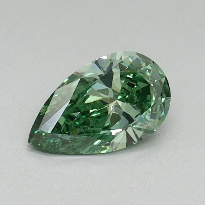 0.42 Ct. Fancy Vivid Green Pear Lab Grown Diamond