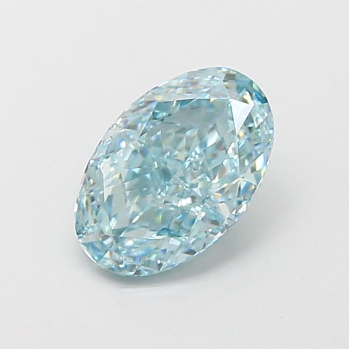 1.27 Ct. Fancy Intense  Blue Oval Lab Grown Diamond
