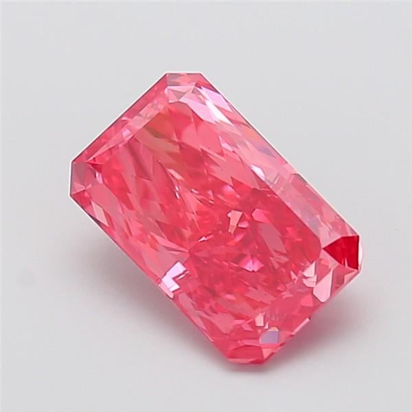 3.00 Ct. Fancy Vivid Pink Radiant Lab Grown Diamond