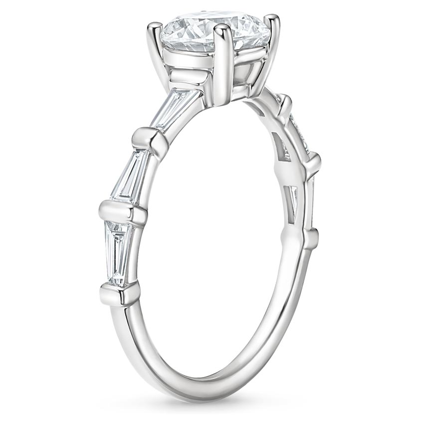 Platinum Memoir Baguette Diamond Ring (1/2 ct. tw.), large side view