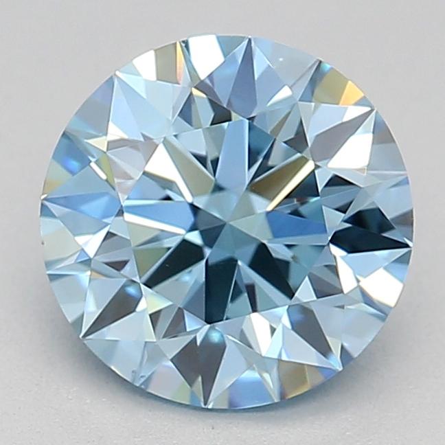 1.04 Ct. Fancy Vivid Blue Round Lab Grown Diamond