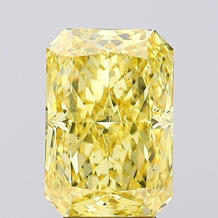 3.61 Ct. Fancy Vivid Yellow Radiant Lab Grown Diamond