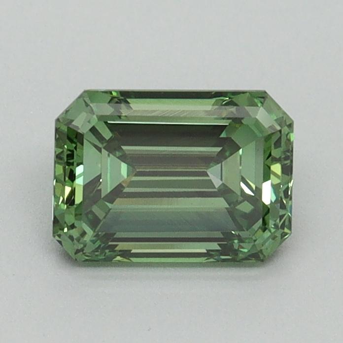 0.94 Ct. Fancy Vivid Green Emerald Lab Grown Diamond