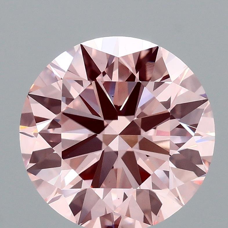 3.00 Ct. Fancy Intense Pink Round Lab Grown Diamond