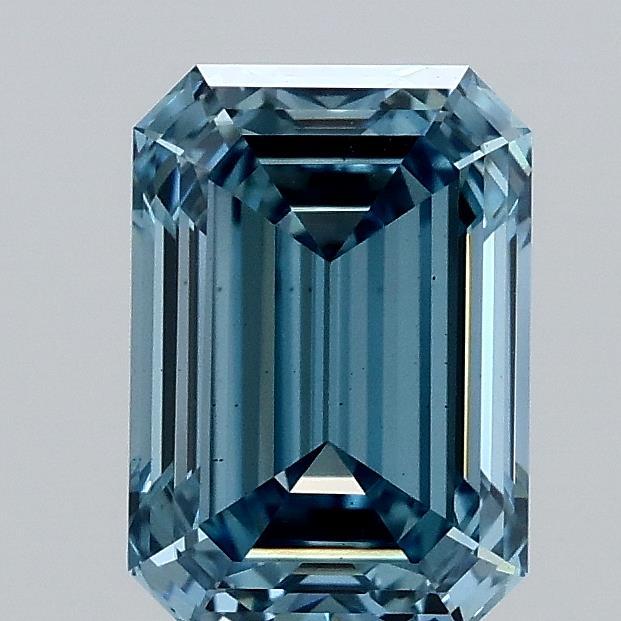 1.52 Ct. Fancy Vivid Blue Emerald Lab Grown Diamond