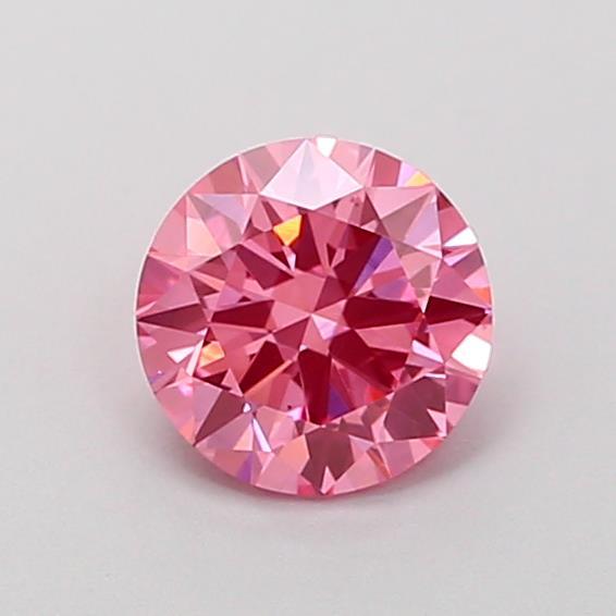 0.50 Ct. Fancy Vivid Pink Round Lab Grown Diamond